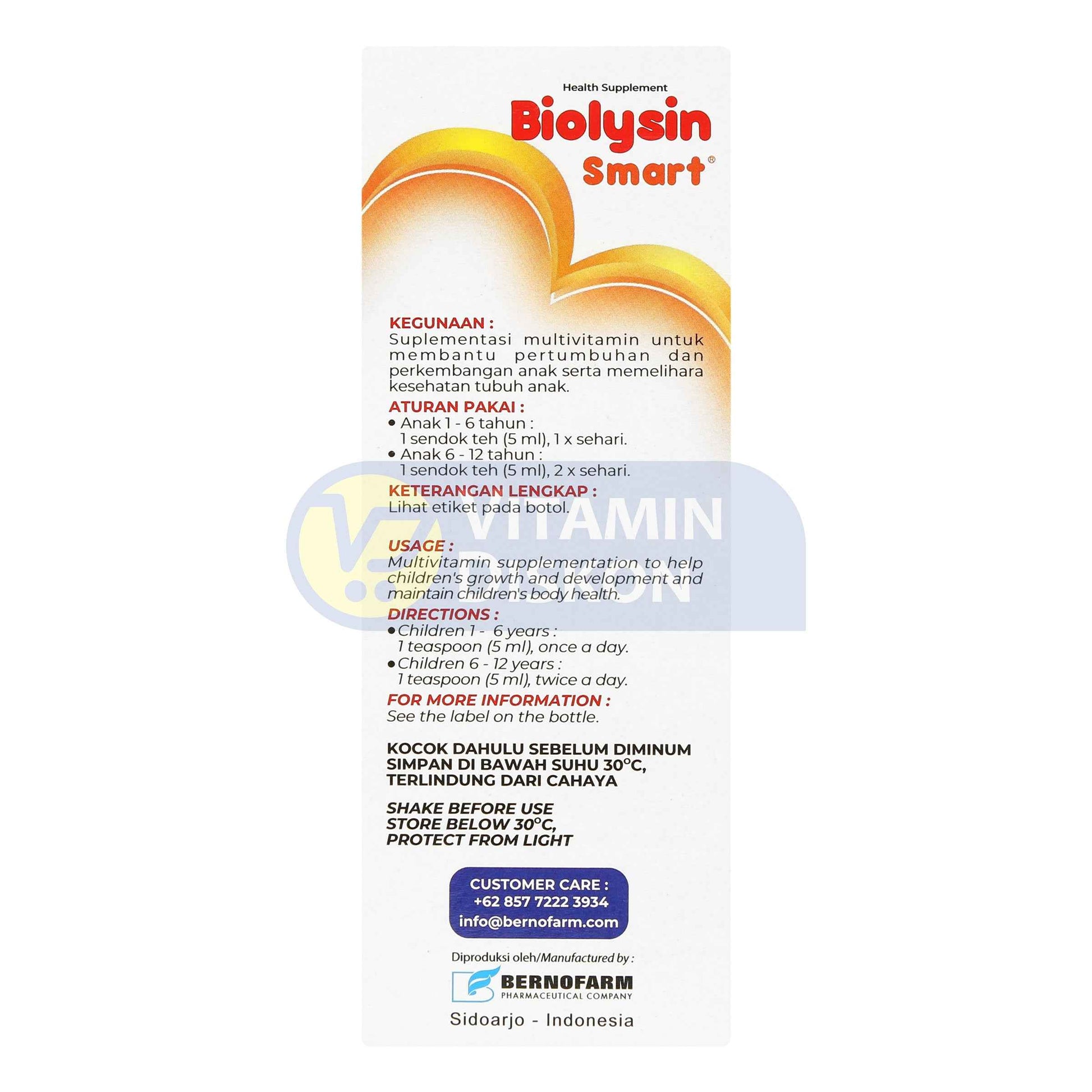 BIOLYSIN SMART JERUK 100 ML