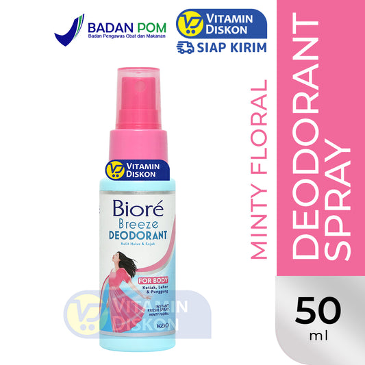 BIORE BREEZE DEODORANT SPRAY MINTY FLORAL 50 ML