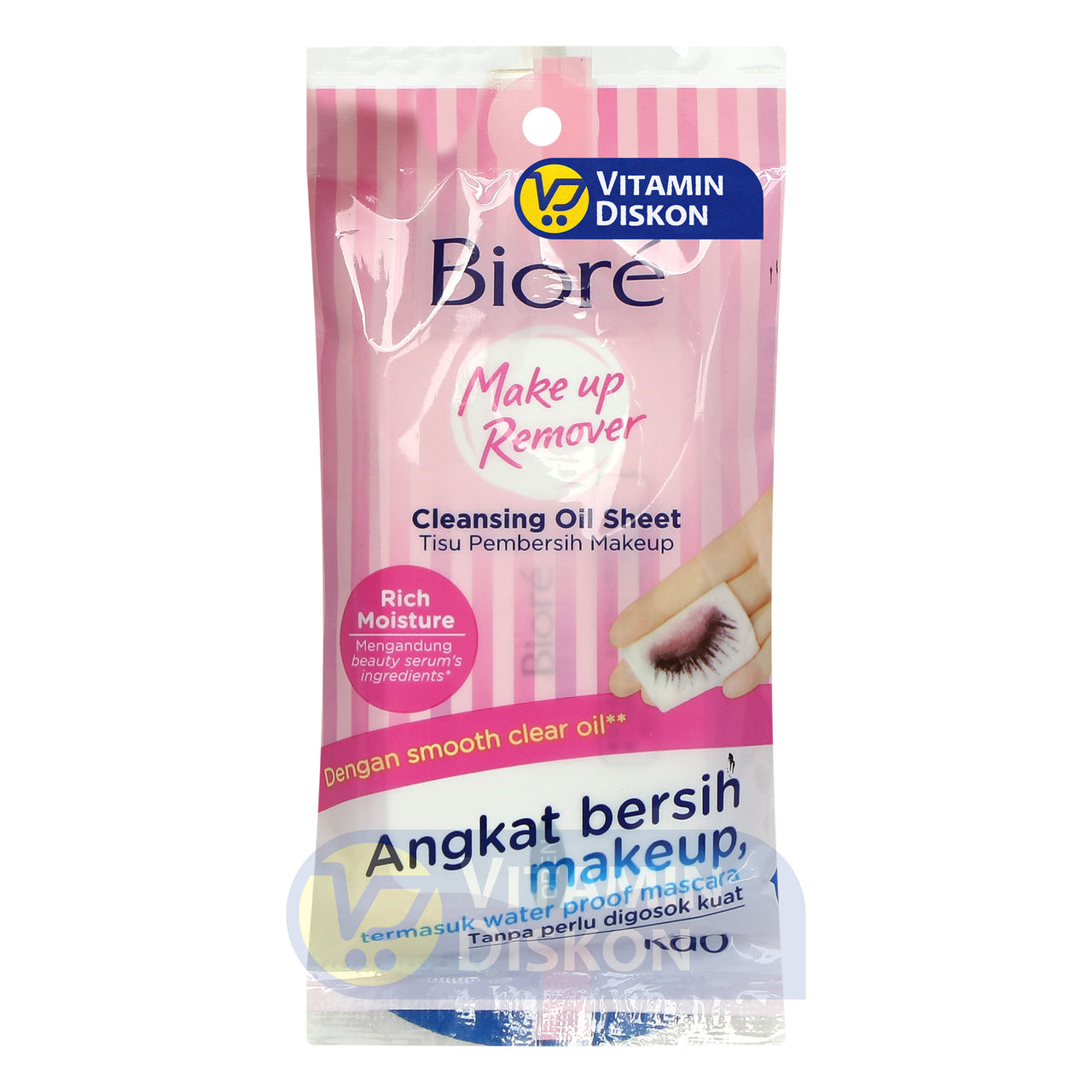 BIORE MAKE UP REMOVER CLEANSING OIL SHEET ISI 10 SHEET