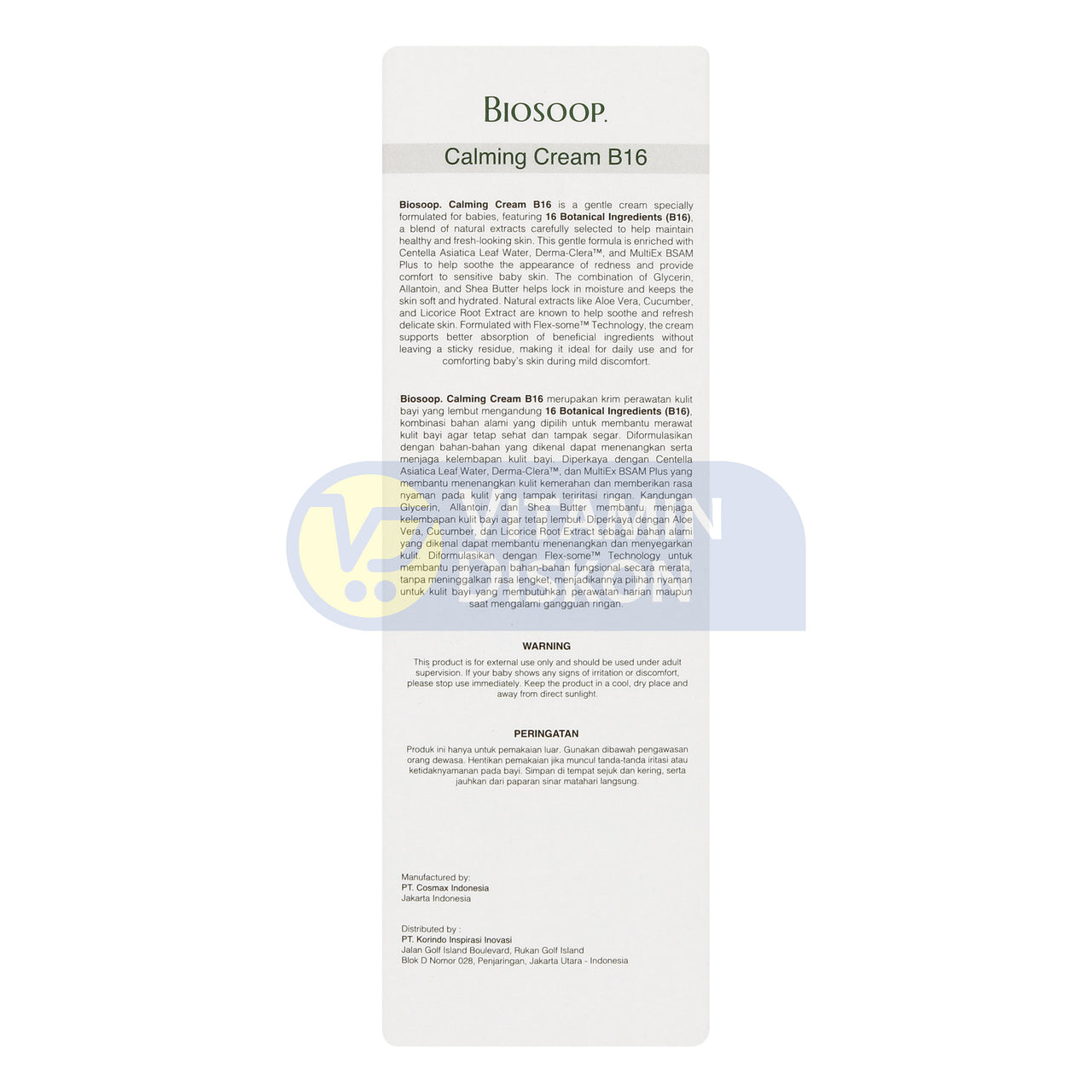 BIOSOOP CALMING CREAM B16 40ML