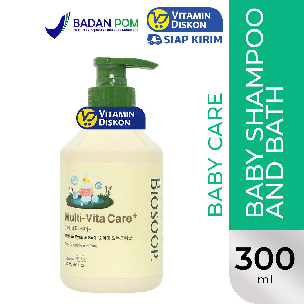 BIOSOOP MULTI-VITA CARE+ BABY SHAMPOO AND BATH 300ML