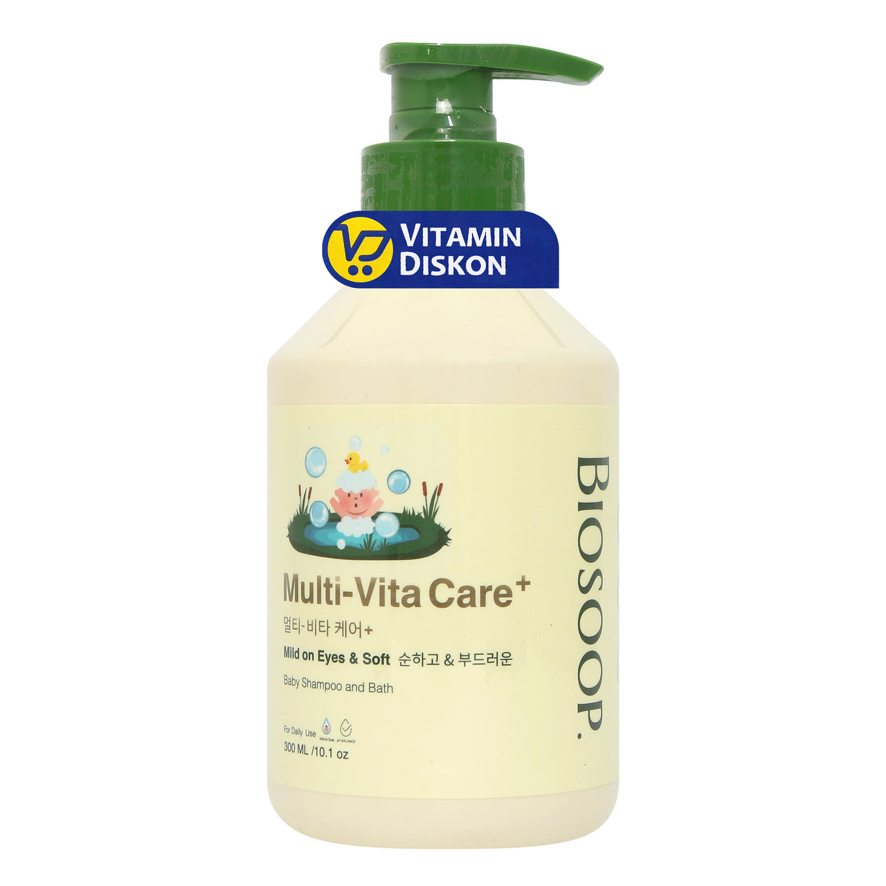 BIOSOOP MULTI-VITA CARE+ BABY SHAMPOO AND BATH 300ML