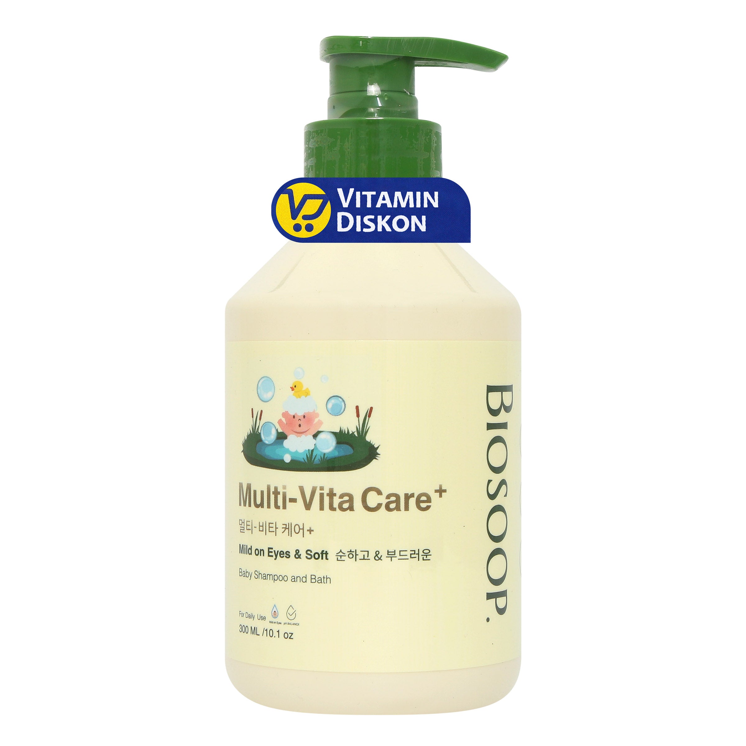 BIOSOOP MULTI-VITA CARE+ BABY SHAMPOO AND BATH 300ML