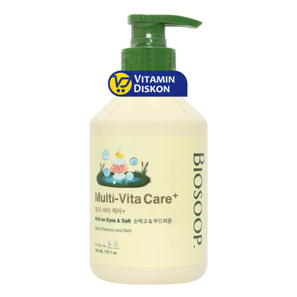 BIOSOOP MULTI-VITA CARE+ BABY SHAMPOO AND BATH 300ML