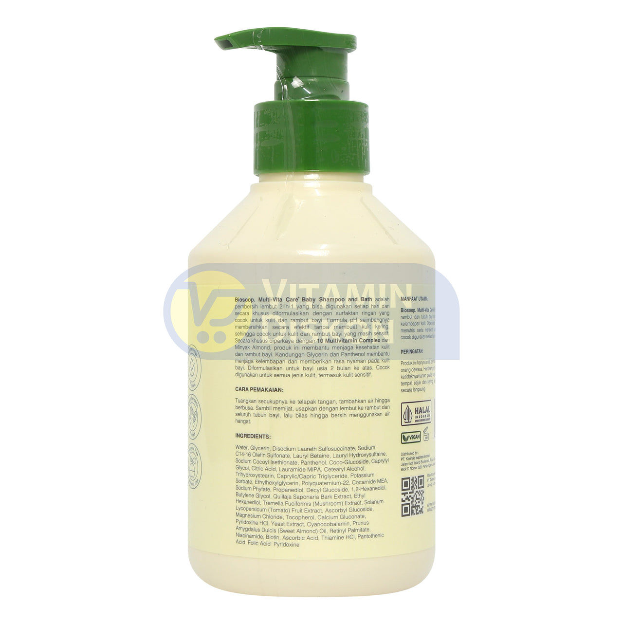 BIOSOOP MULTI-VITA CARE+ BABY SHAMPOO AND BATH 300ML