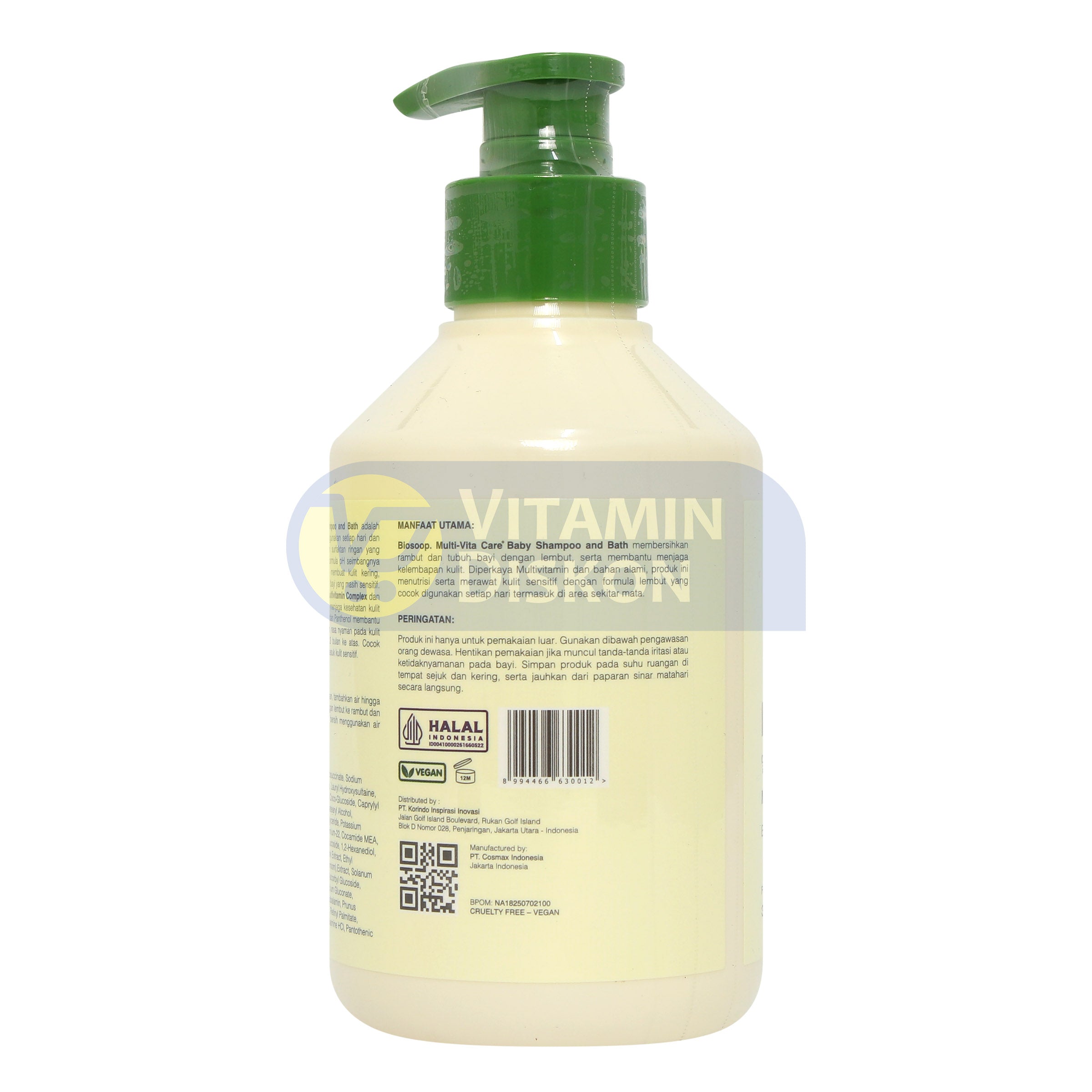 BIOSOOP MULTI-VITA CARE+ BABY SHAMPOO AND BATH 300ML