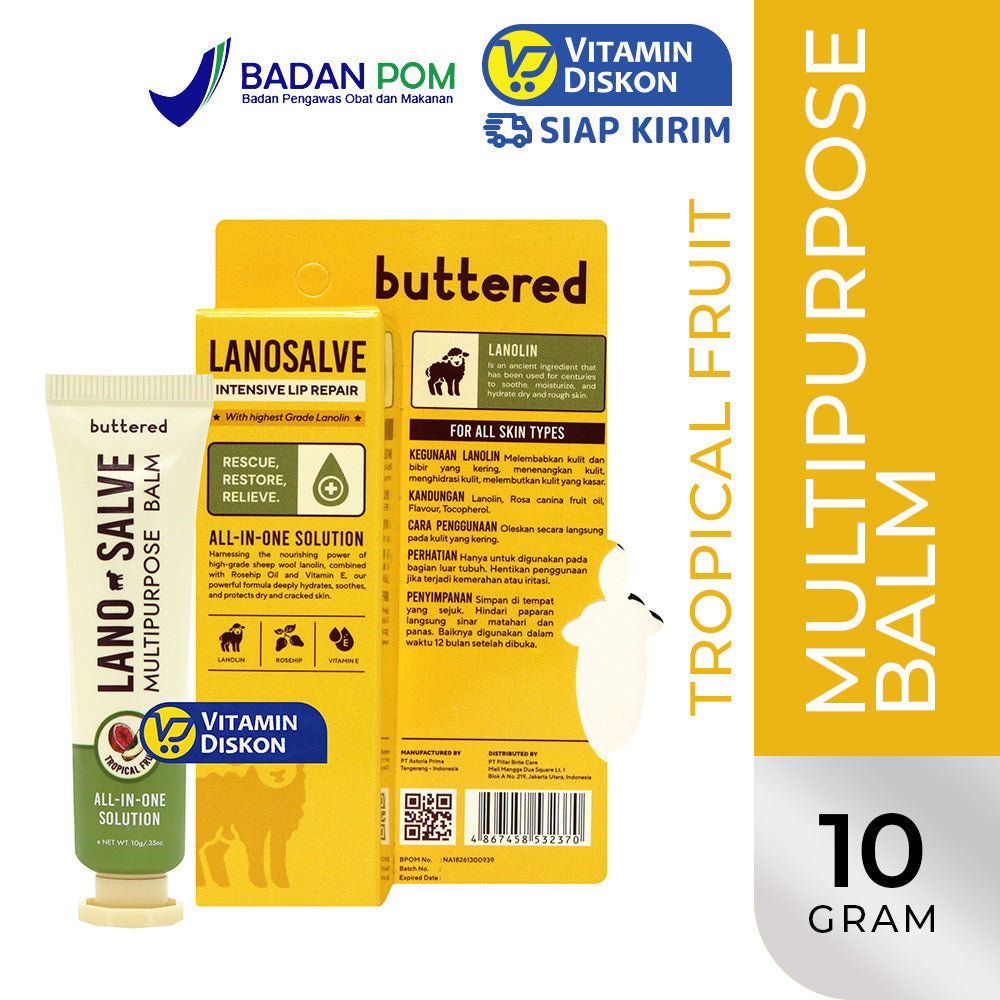 BUTTERED LANOSALVE TROPICAL FRUIT 10GR