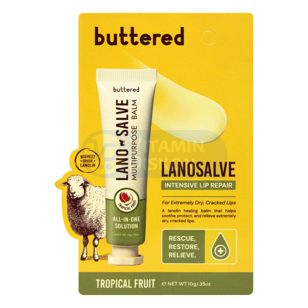 BUTTERED LANOSALVE TROPICAL FRUIT 10GR