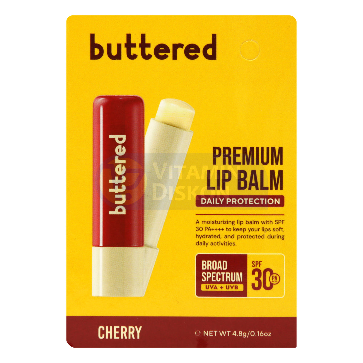 BUTTERED PREMIUM LIPBALM SPF30 PA++++ CHERRY