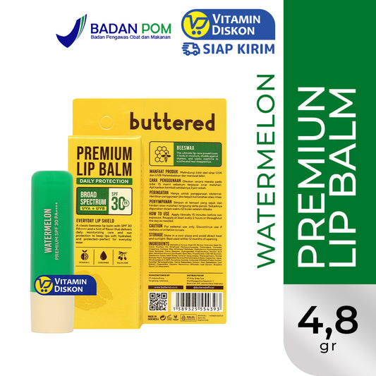 BUTTERED PREMIUM LIPBALM SPF 30 PA++++ WATERMELON