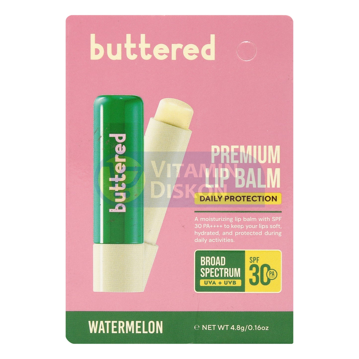 BUTTERED PREMIUM LIPBALM SPF 30 PA++++ WATERMELON
