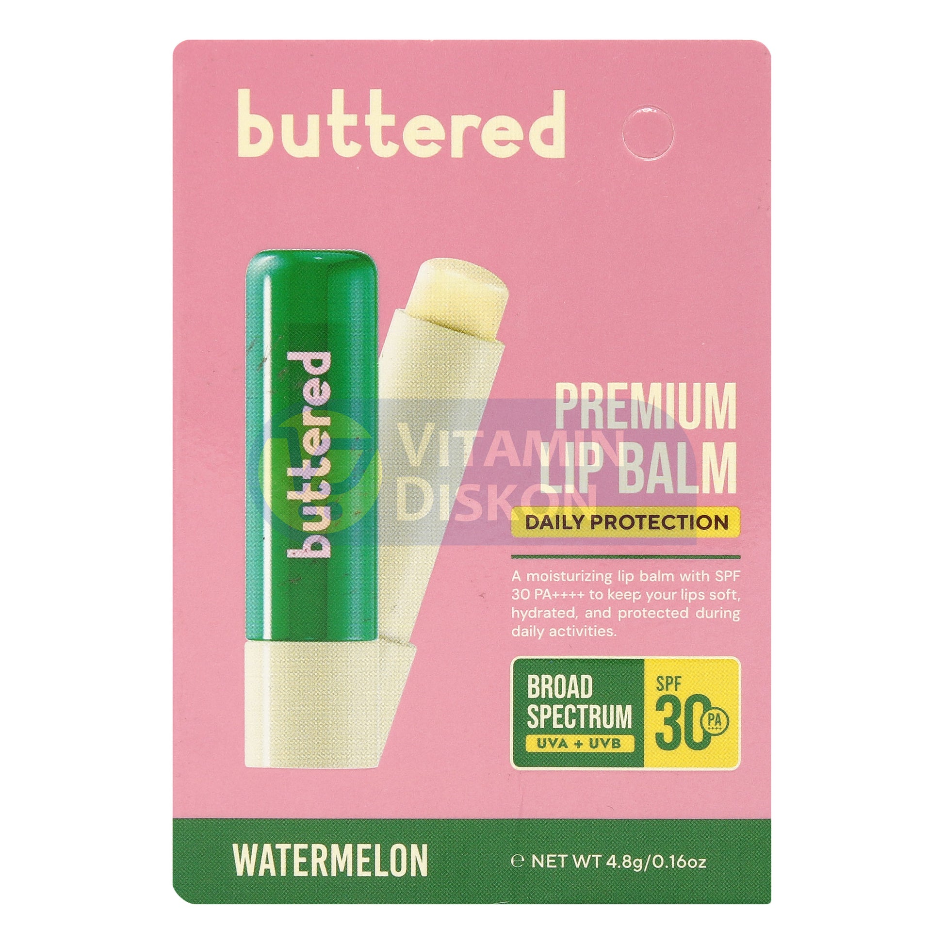 BUTTERED PREMIUM LIPBALM SPF 30 PA++++ WATERMELON