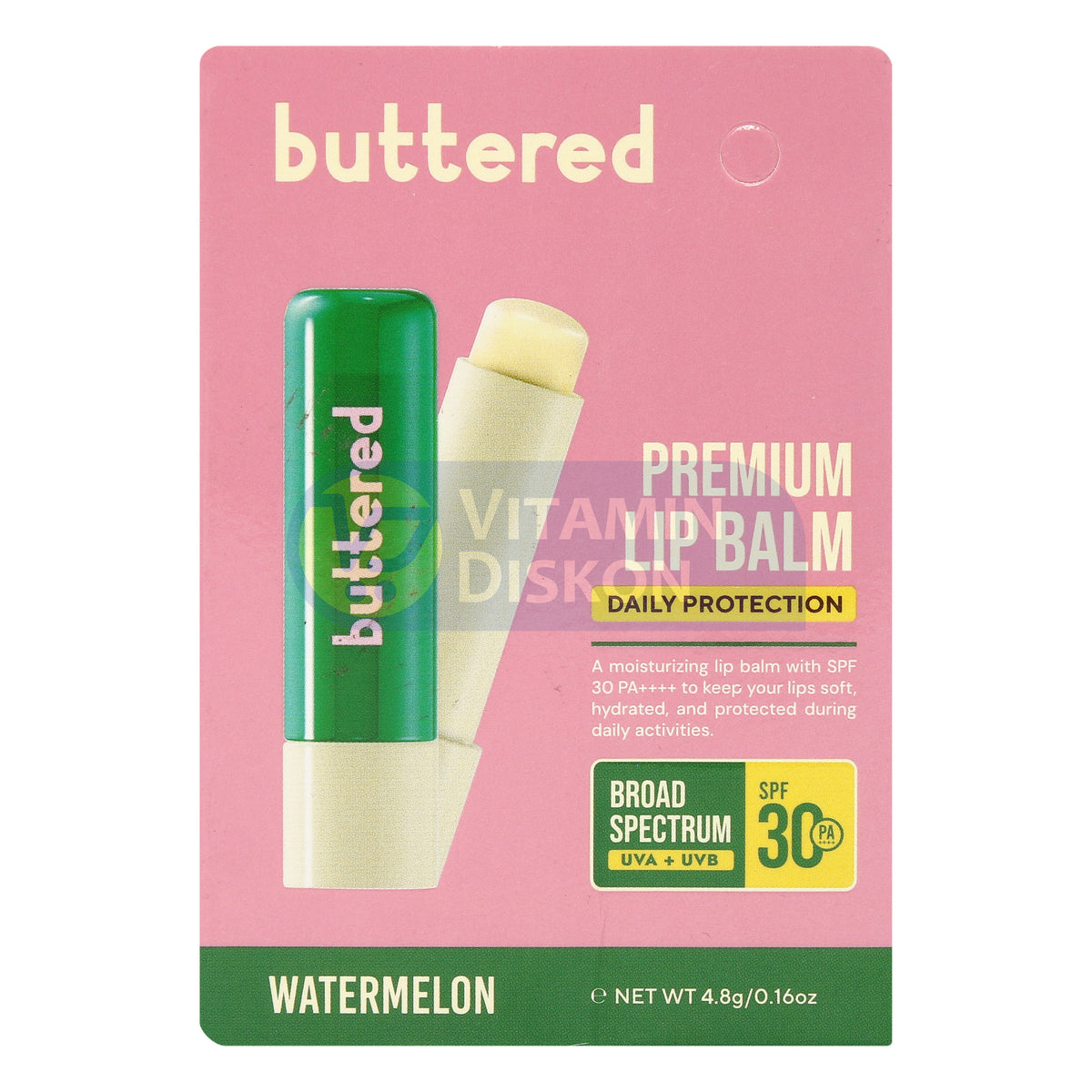 BUTTERED PREMIUM LIPBALM SPF 30 PA++++ WATERMELON