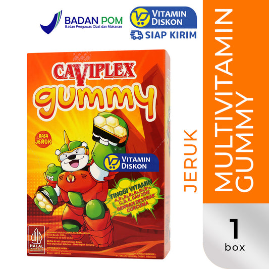 CAVIPLEX GUMMY JERUK 1 BOX ISI 5 SACHET