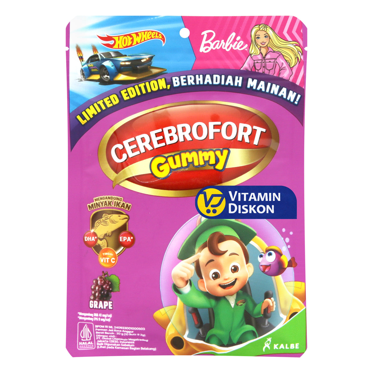CEREBROFORT MARINE GUMMY RASA ANGGUR 20GR