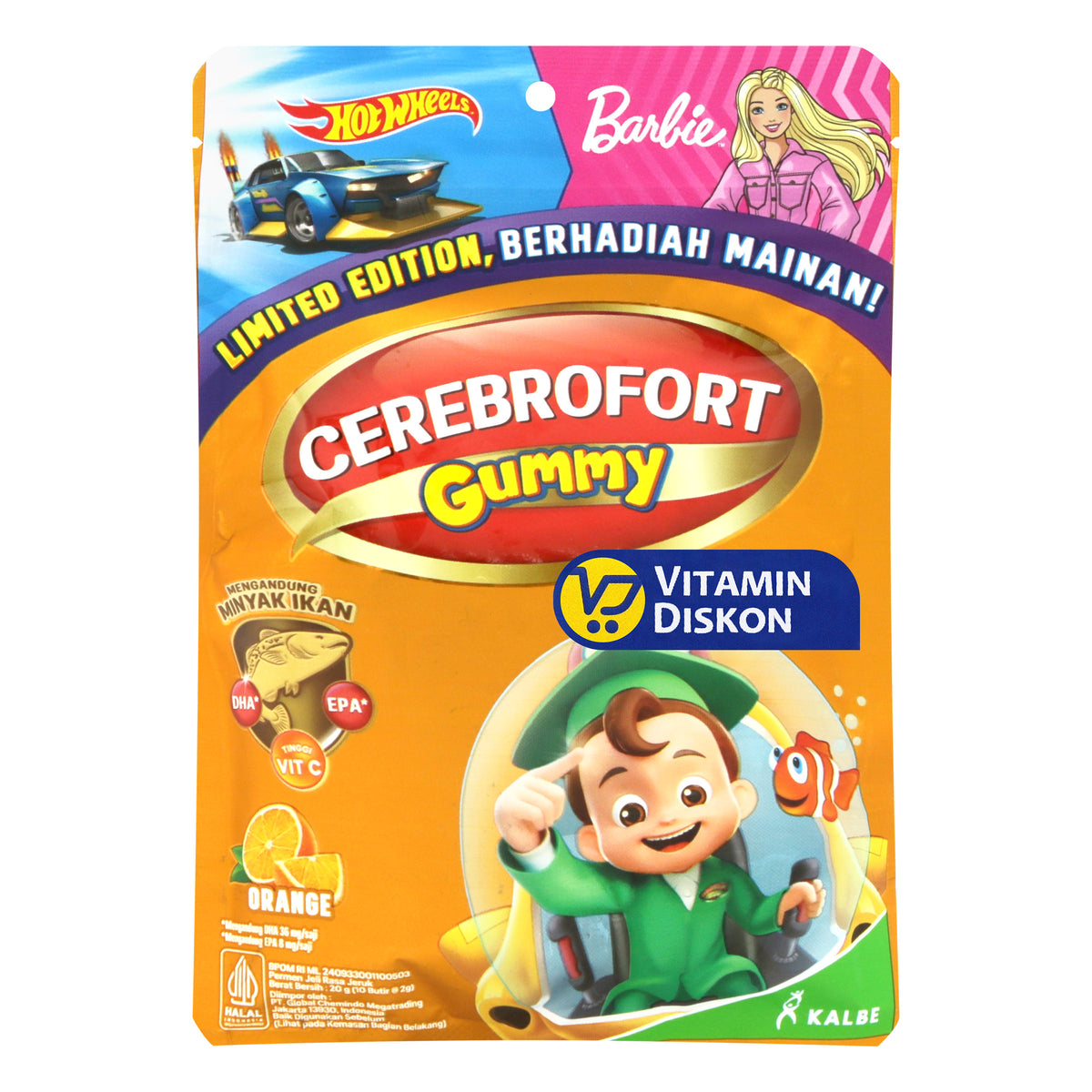 CEREBROFORT MARINE GUMMY RASA JERUK 20GR