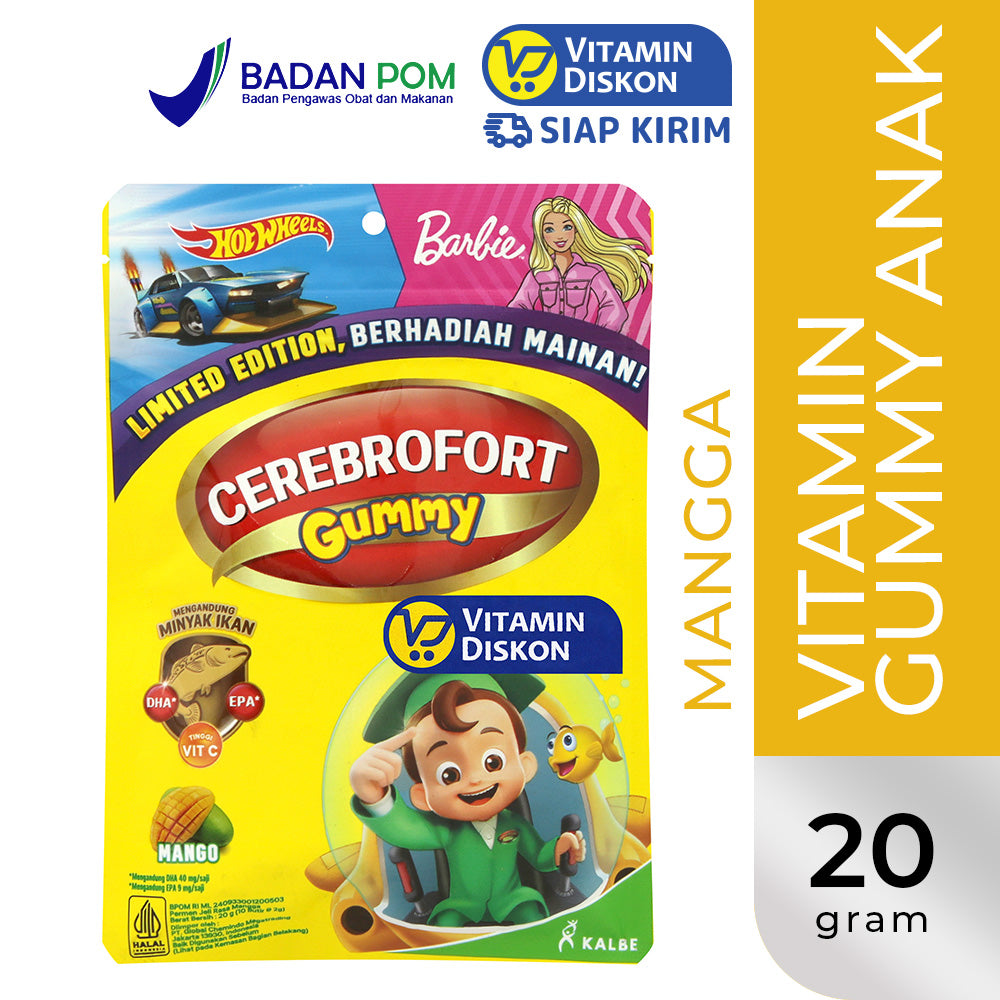 CEREBROFORT MARINE GUMMY RASA MANGGA 20GR