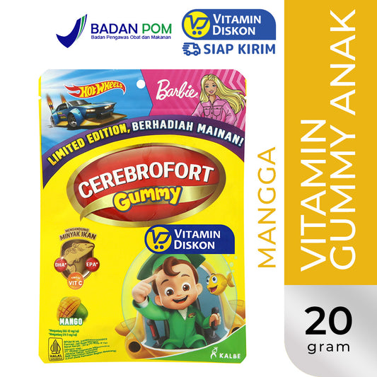 CEREBROFORT MARINE GUMMY RASA MANGGA 20GR