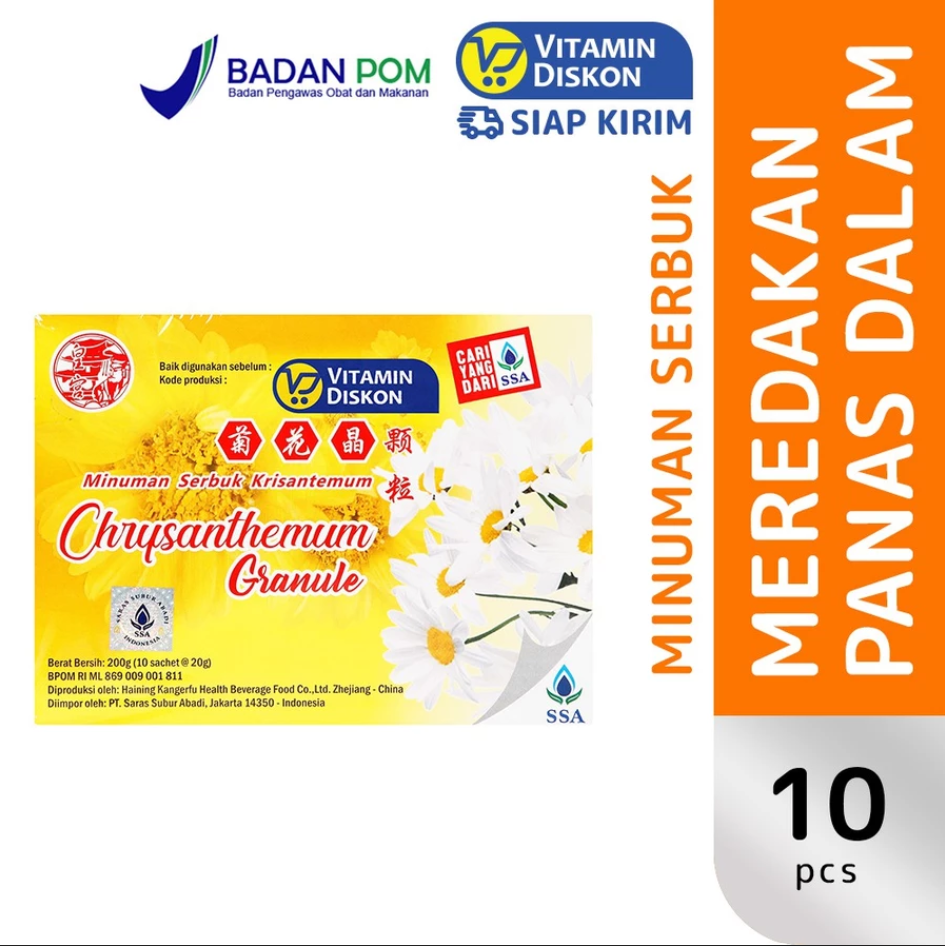 CHRYSANTHEMUM GRANULE 10'S MINUMAN SERBUK KRISANTEMUM SSA