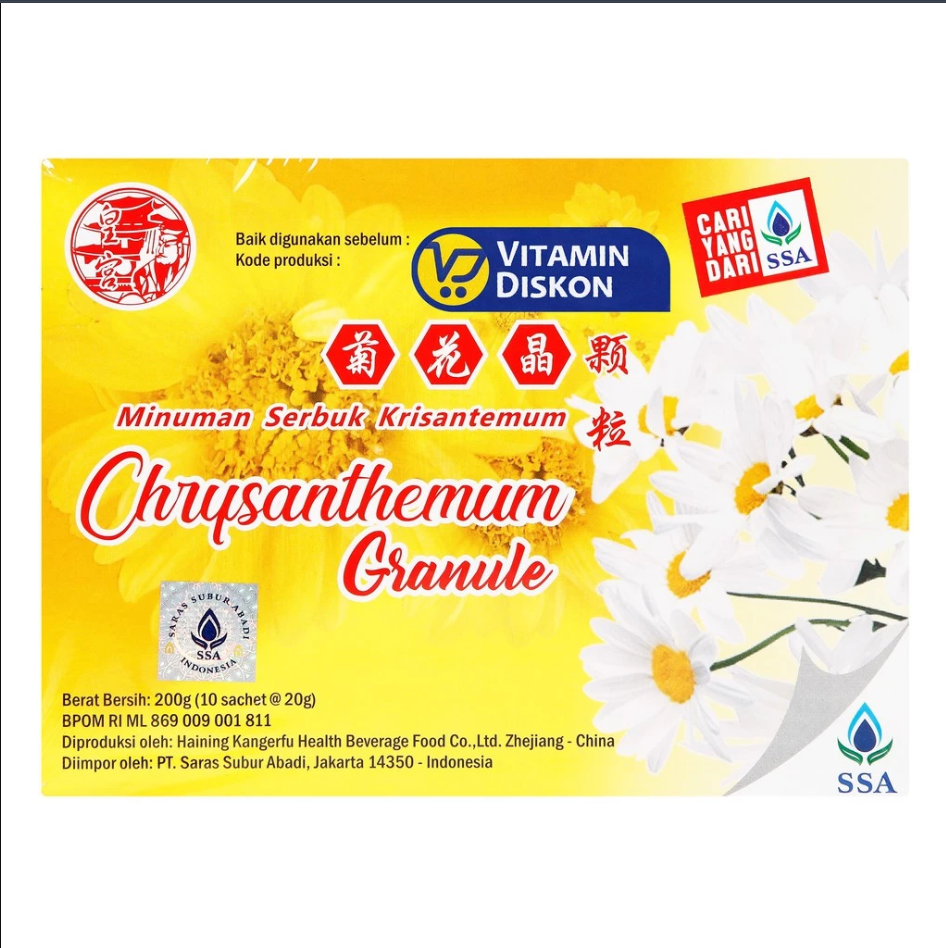 CHRYSANTHEMUM GRANULE 10'S MINUMAN SERBUK KRISANTEMUM SSA