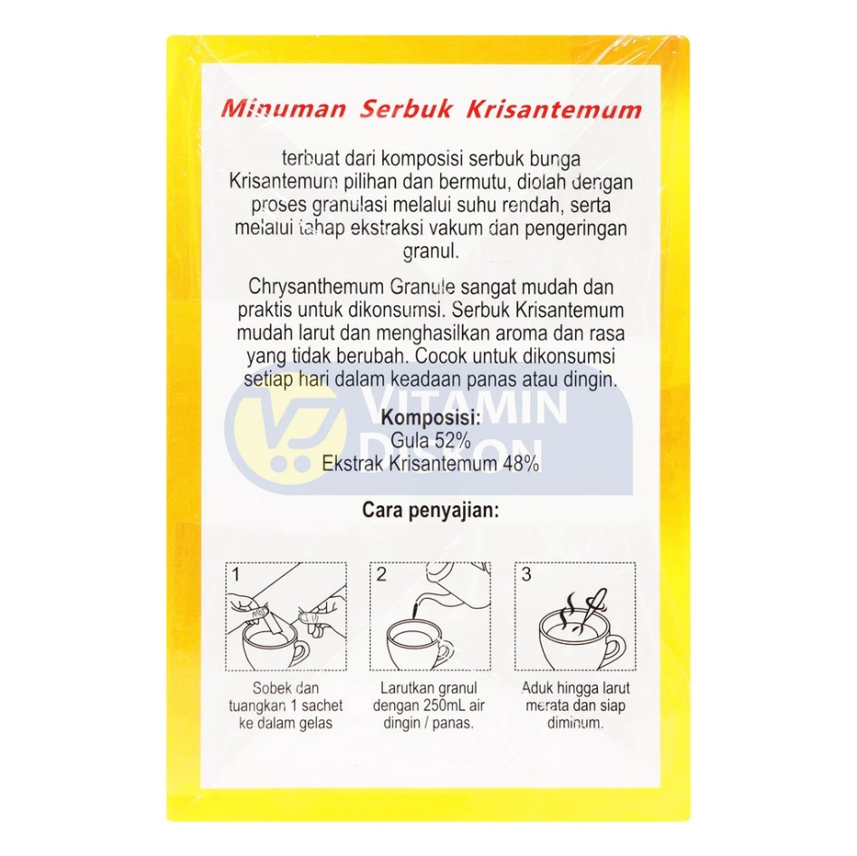 CHRYSANTHEMUM GRANULE 10'S MINUMAN SERBUK KRISANTEMUM SSA