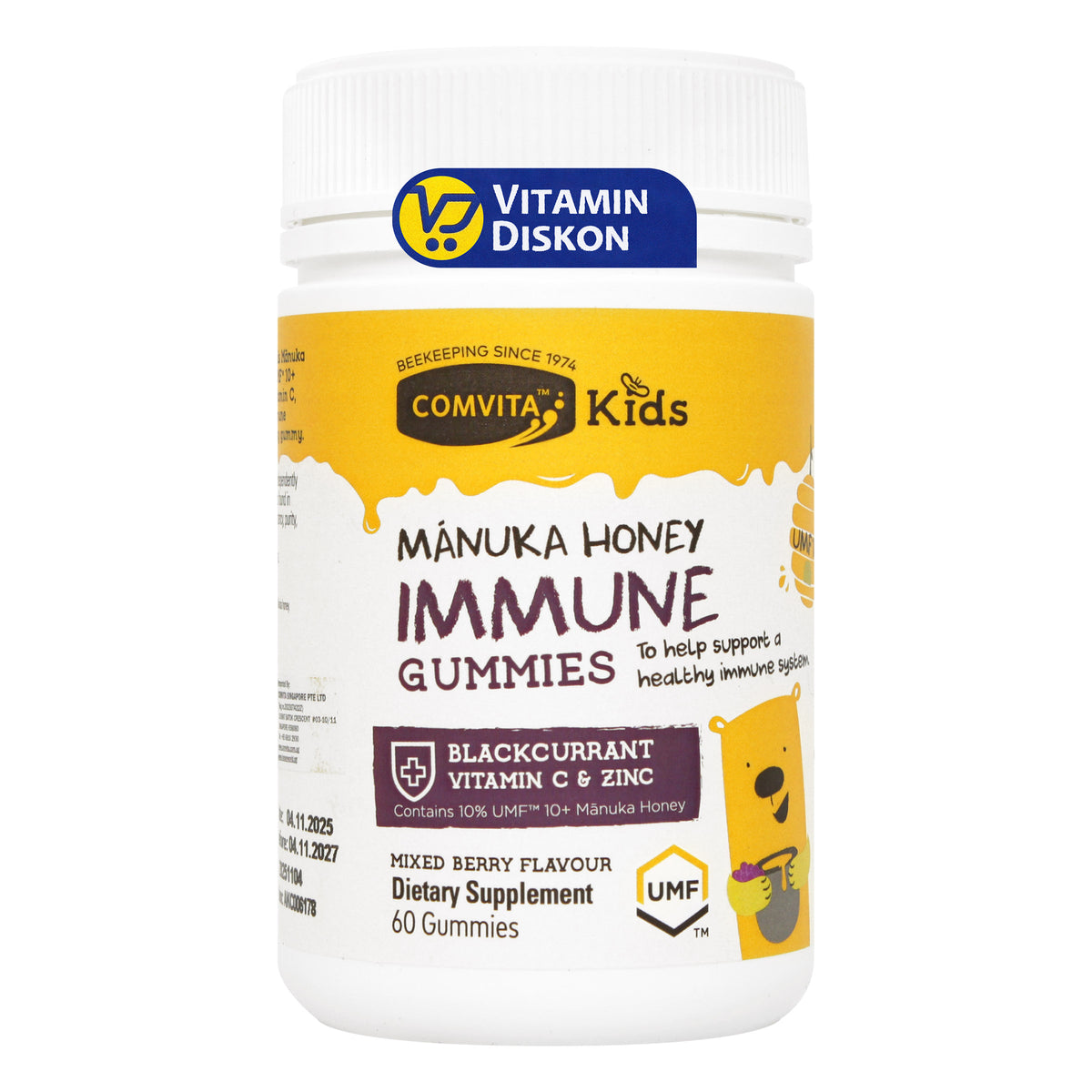 COMVITA KIDS MANUKA HONEY IMMUNITY GUMMIES ISI 60 GUMMIES