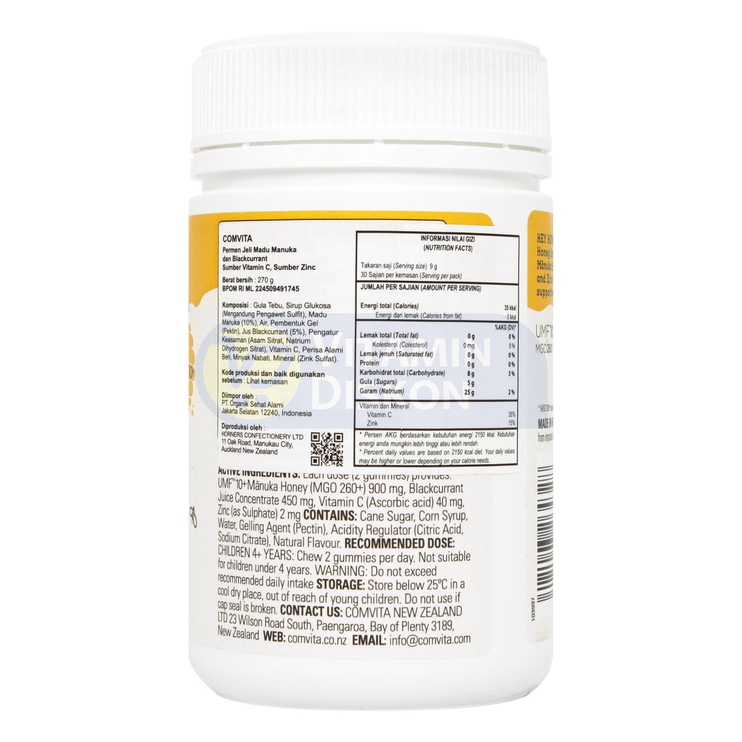 COMVITA KIDS MANUKA HONEY IMMUNITY GUMMIES ISI 60 GUMMIES