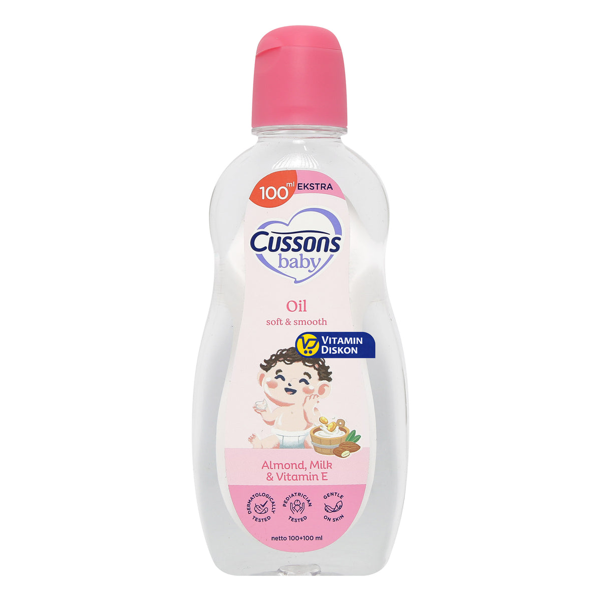 CUSSONS BABY OIL EXTRA FILL SOFT & SMOOTH 100ML+100ML
