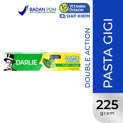 DARLIE DOUBLE ACTION FRESH CLEAN ORIGINAL STRONG MINT 225GR