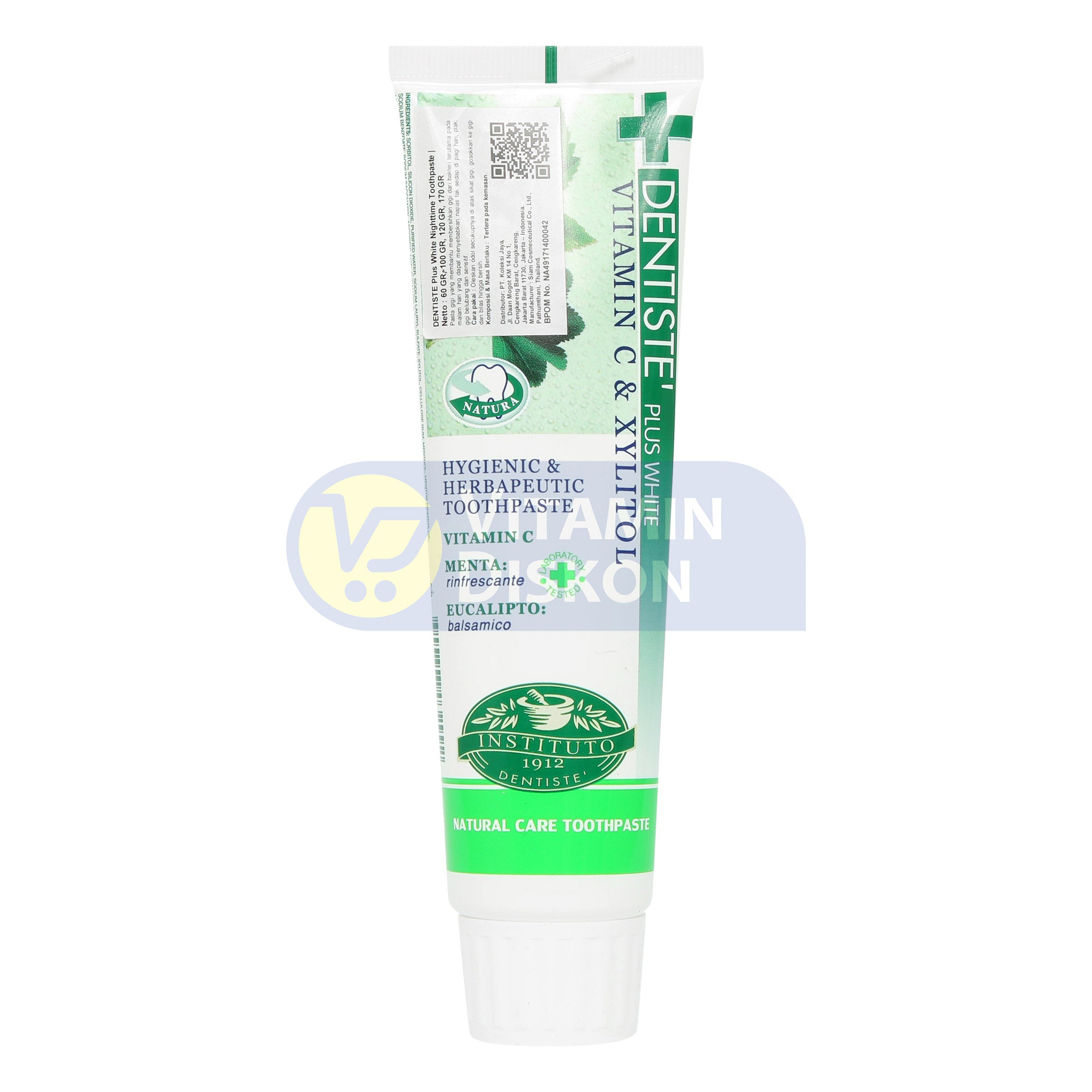 DENTISTE PLUS WHITE NIGHTTIME HERBAPEUTIC TOOTHPASTE 100GR