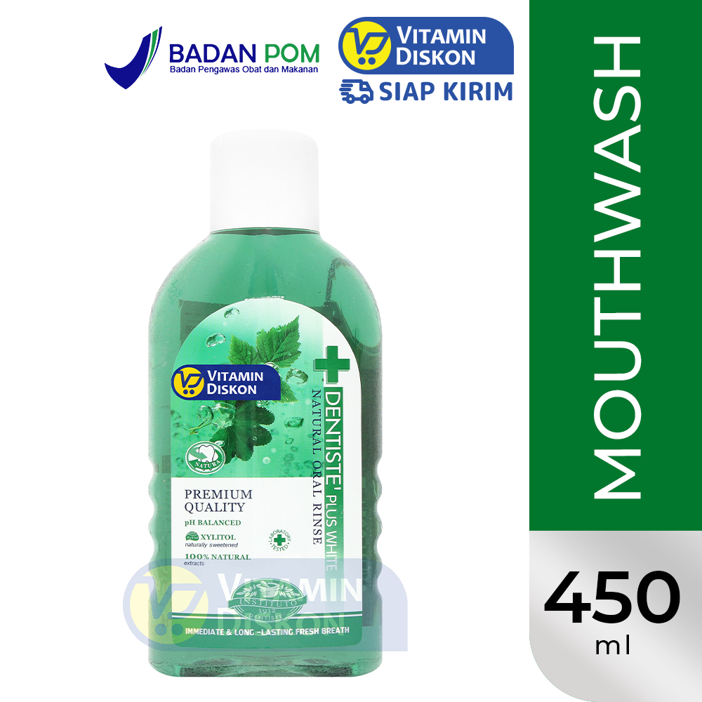DENTISTE PLUS WHITE ORAL RINSE 450ML
