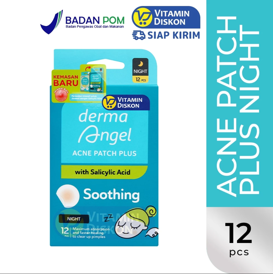 DERMA ANGEL SALICYLIC PATCH PLUS NIGHT 12