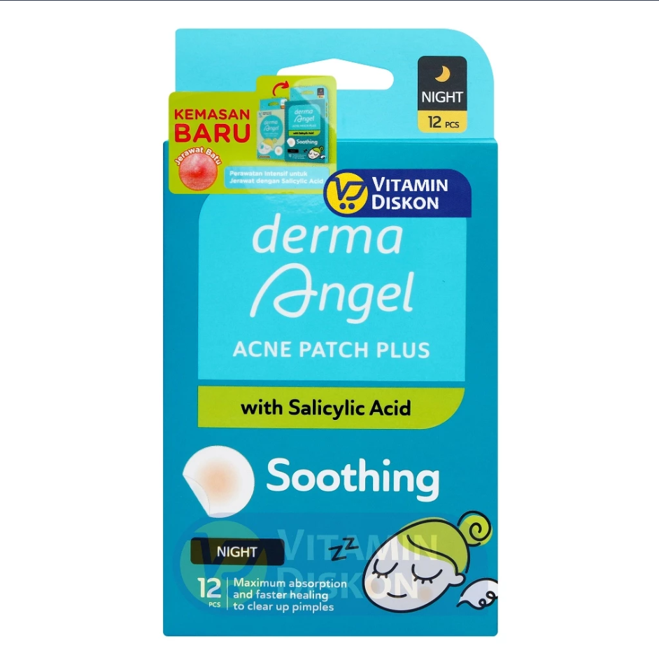 DERMA ANGEL SALICYLIC PATCH PLUS NIGHT 12