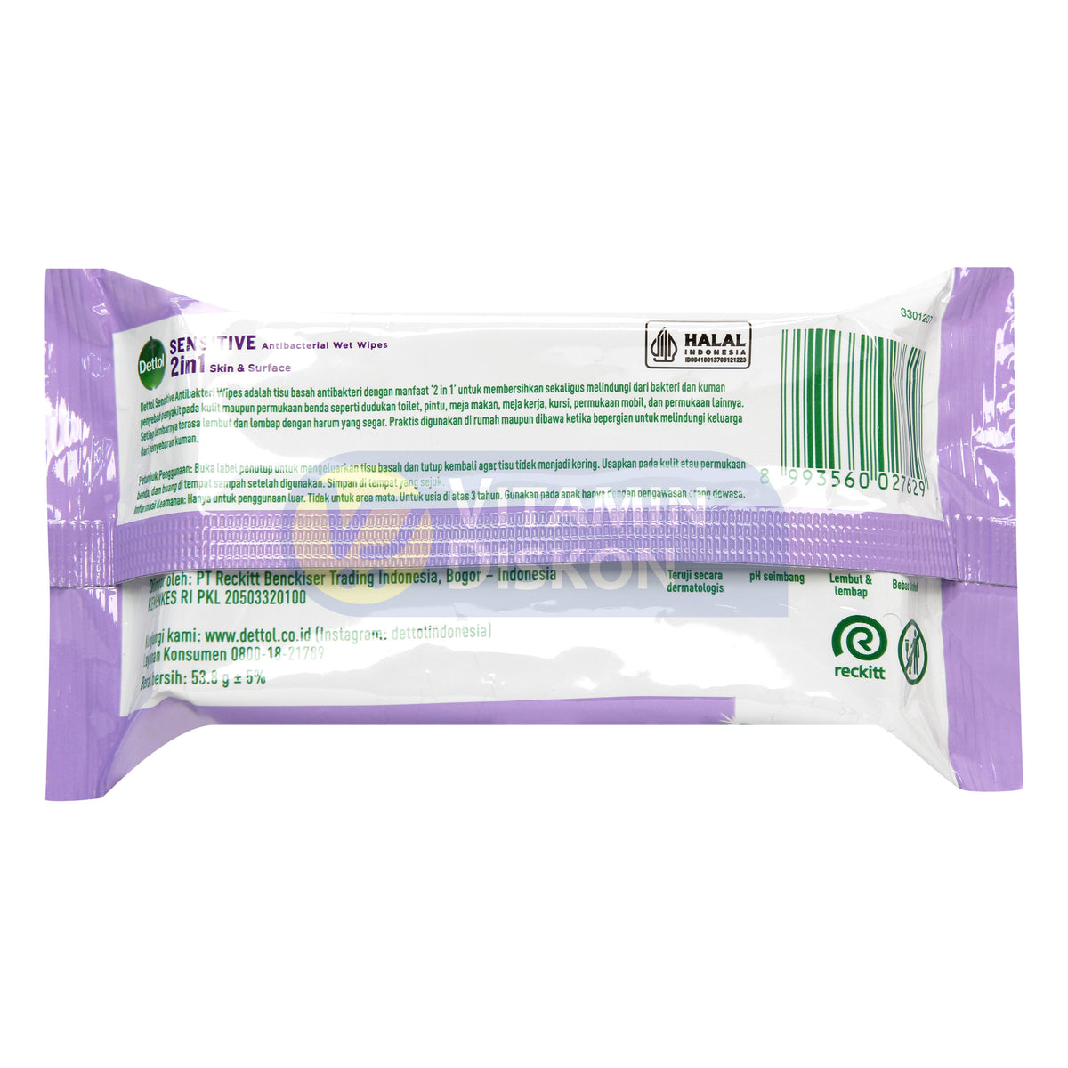 DETTOL ANTI BAKTERI WET WIPES FLORAL FRAGRANCE 10 LEMBAR