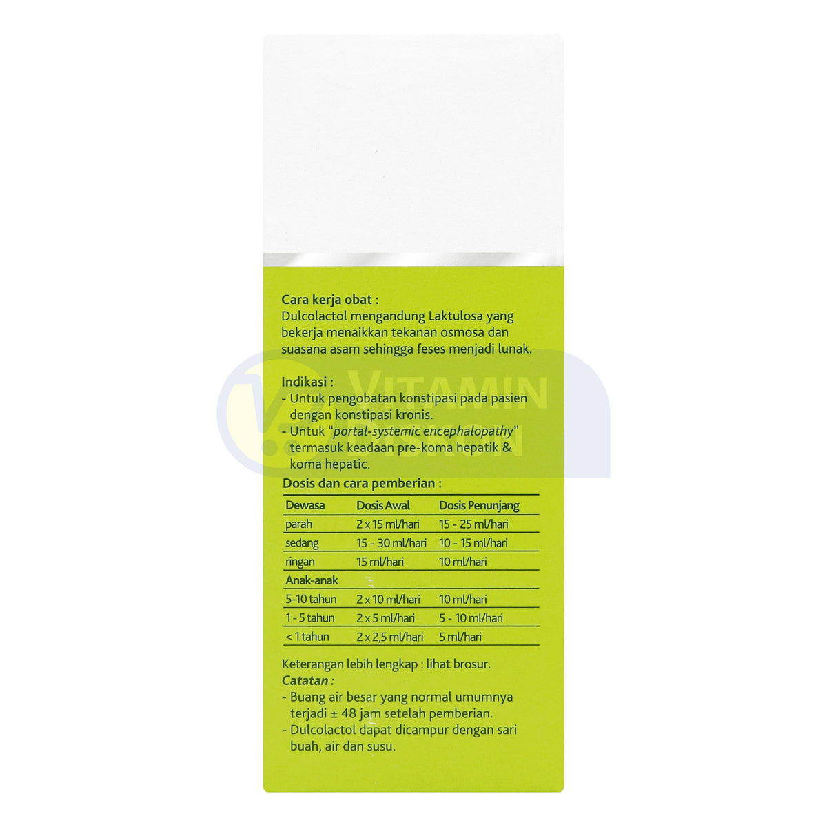 DULCOLACTOL SYRUP 60ML