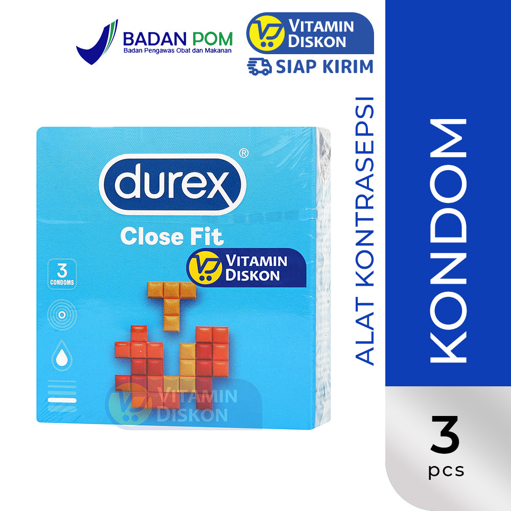 DUREX CLOSE FIT EASY ON 3 CONDOMS