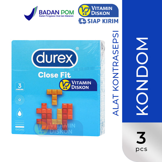 DUREX CLOSE FIT EASY ON 3 CONDOMS