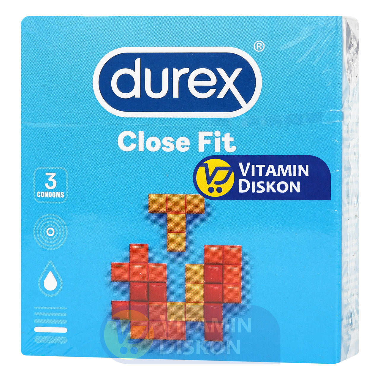 DUREX CLOSE FIT EASY ON 3 CONDOMS