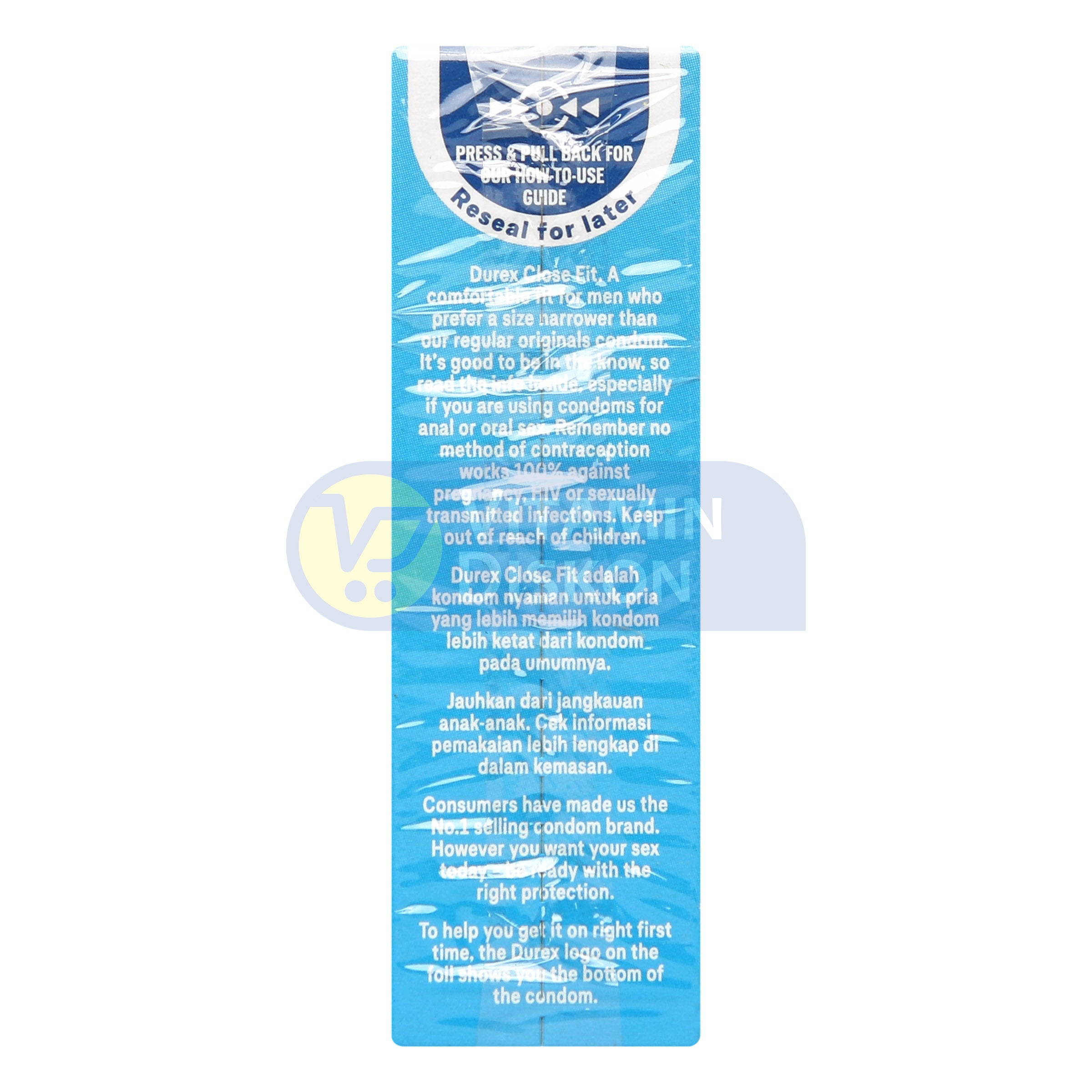 DUREX CLOSE FIT EASY ON 3 CONDOMS