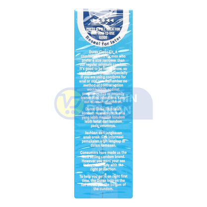 DUREX CLOSE FIT EASY ON 3 CONDOMS