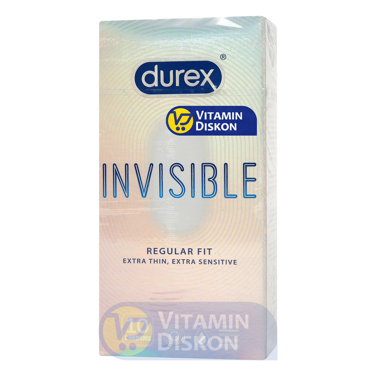 DUREX INVISIBLE REGULAR FIT EXTRA THIN AND EXTRA SENSITIVE 10 CONDOMS
