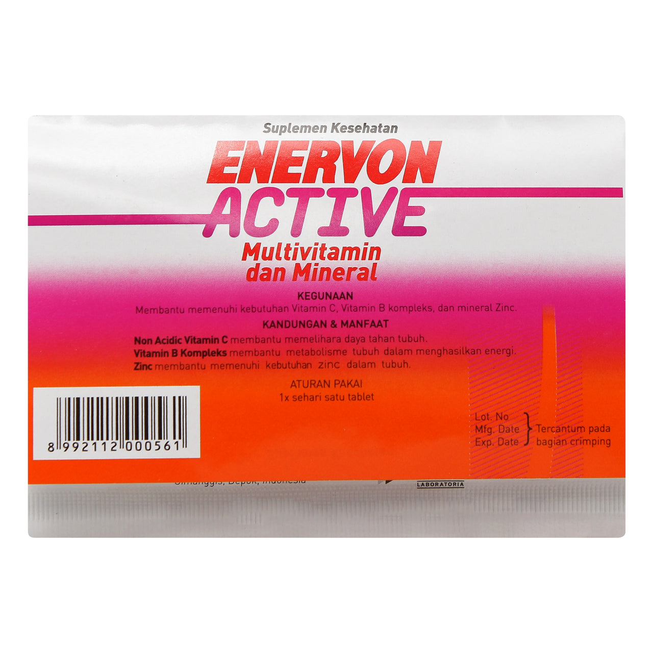 ENERVON ACTIVE 1 STRIP ISI 4 TABLET