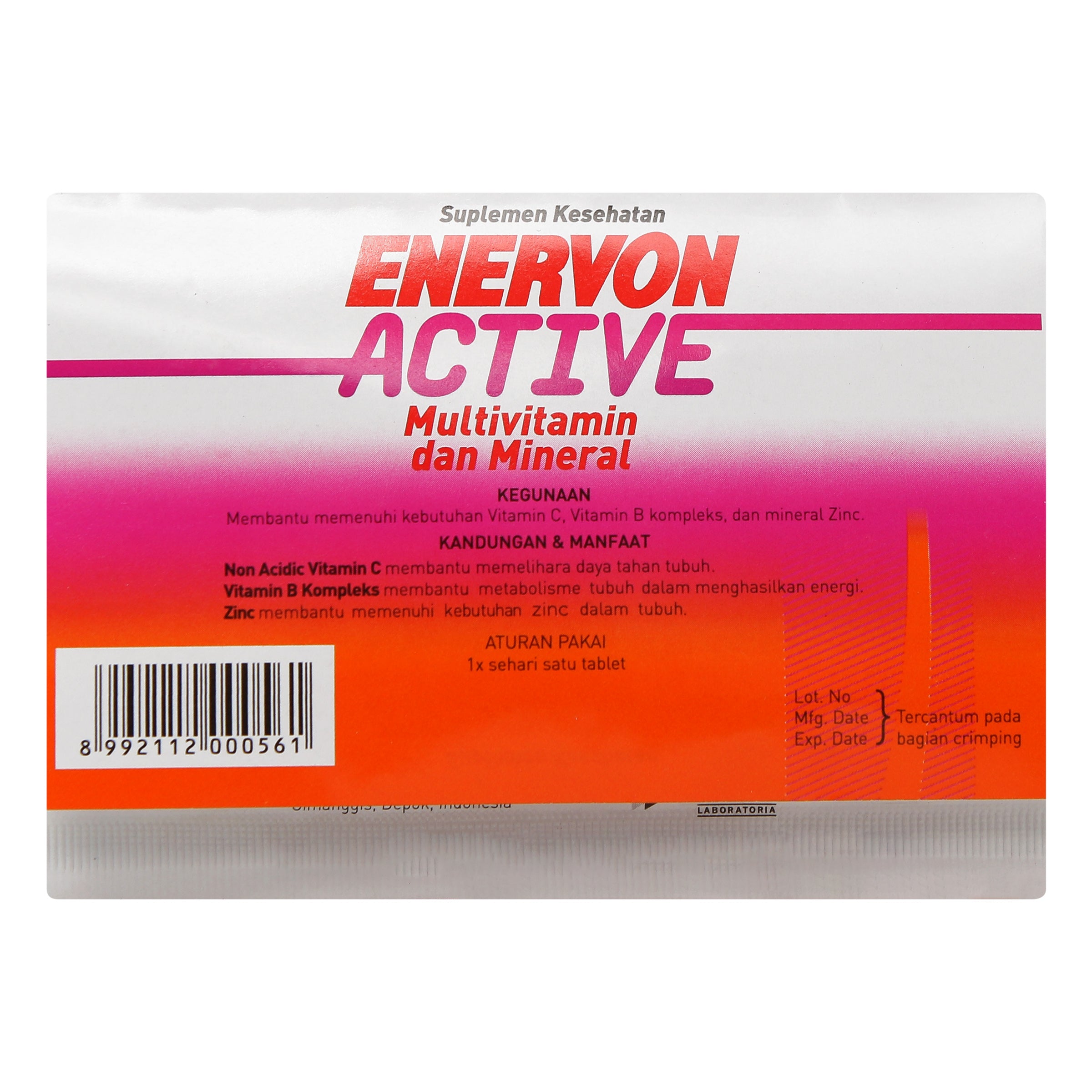 ENERVON ACTIVE 1 STRIP ISI 4 TABLET
