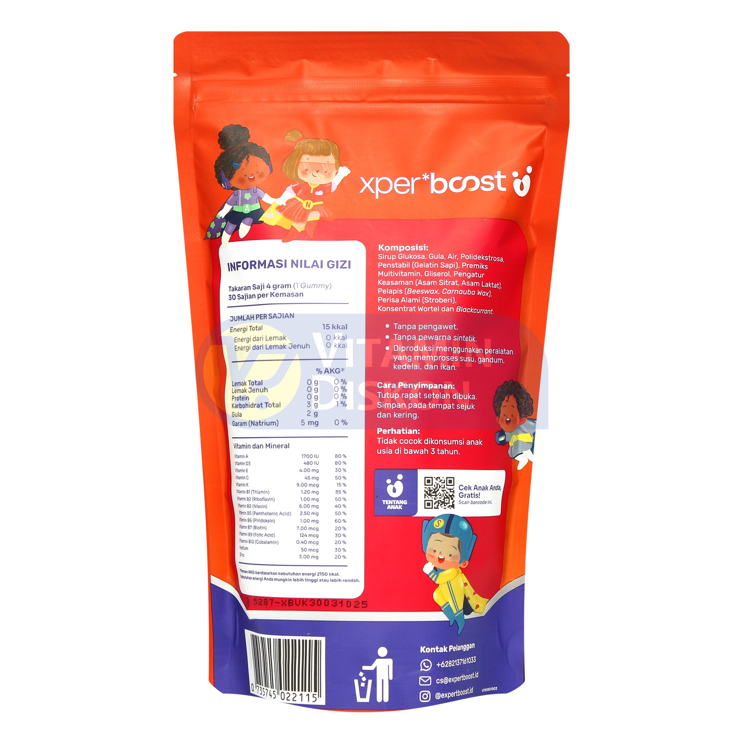 EXPERT BOOST VITKIDS MULTI GUMMY ISI 30 PCS