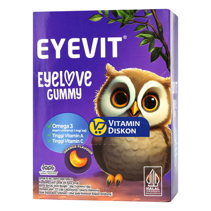 EYEVIT GUMMY RASA ORANGE 1 BOX ISI 5 SACHET