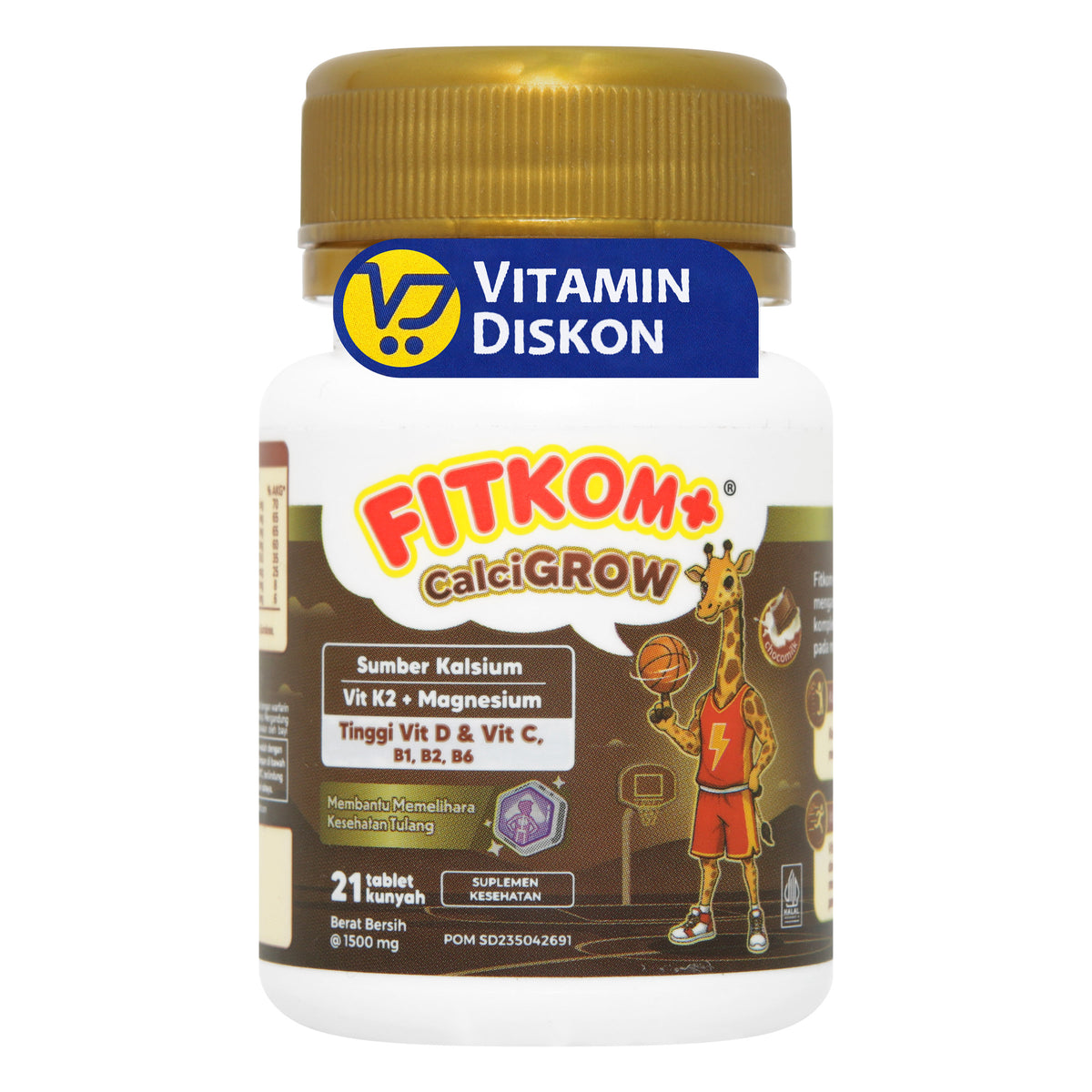 FITKOM CALCI GROW - ISI 21 TABLET KUNYAH