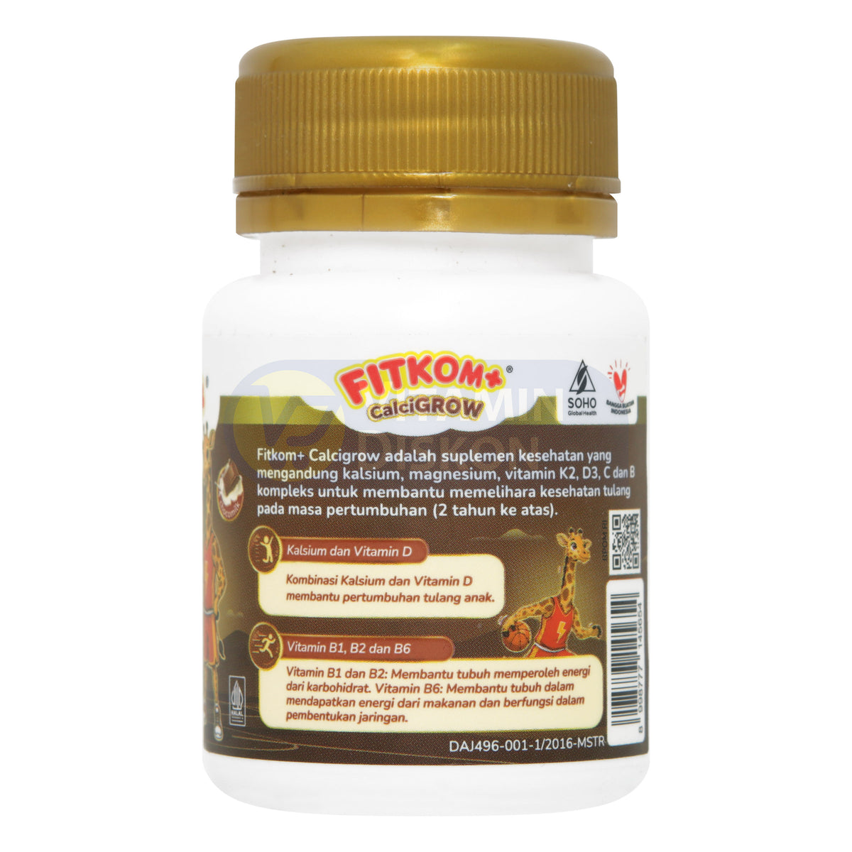 FITKOM CALCI GROW - ISI 21 TABLET KUNYAH