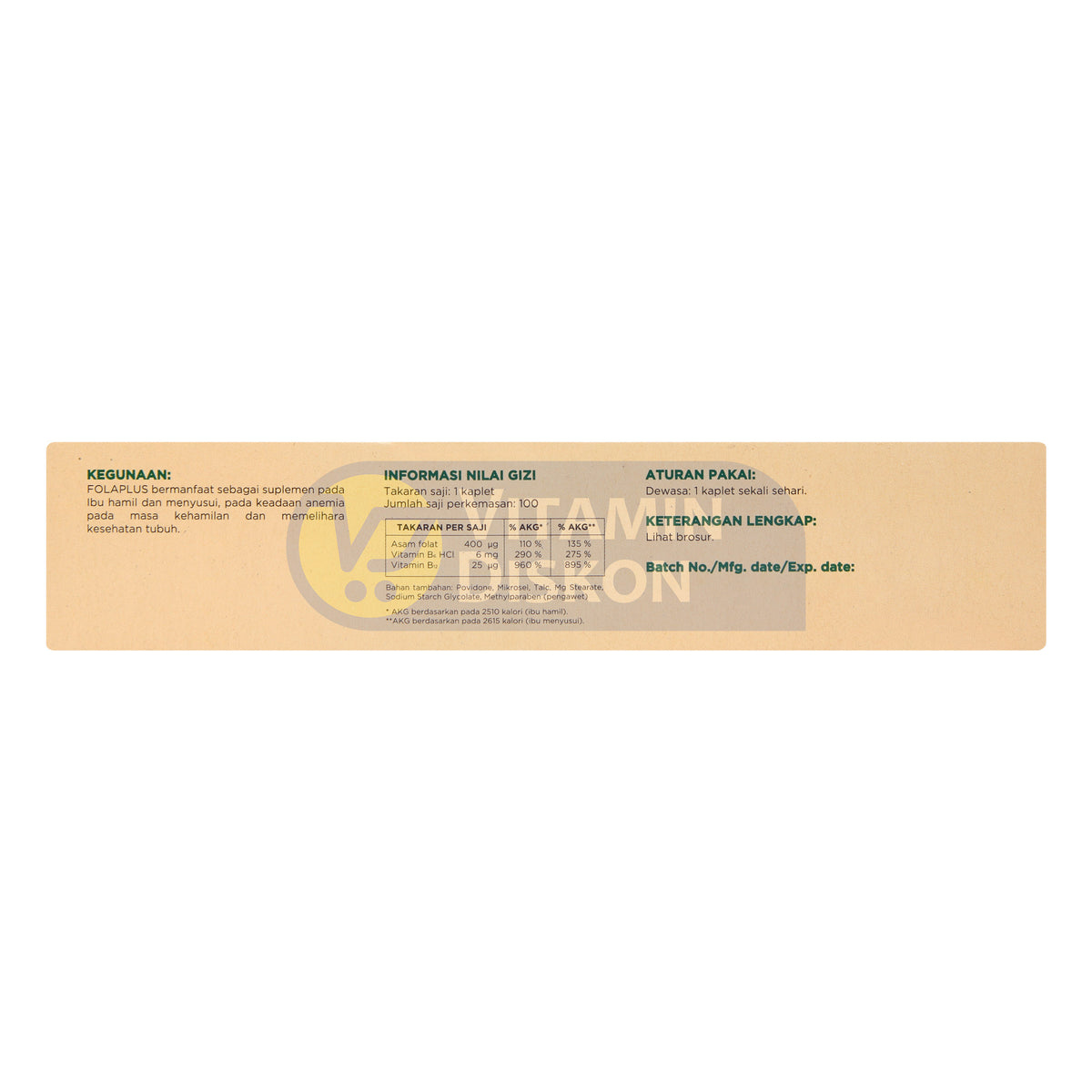 FOLAPLUS 1 BOX ISI 10 STRIP