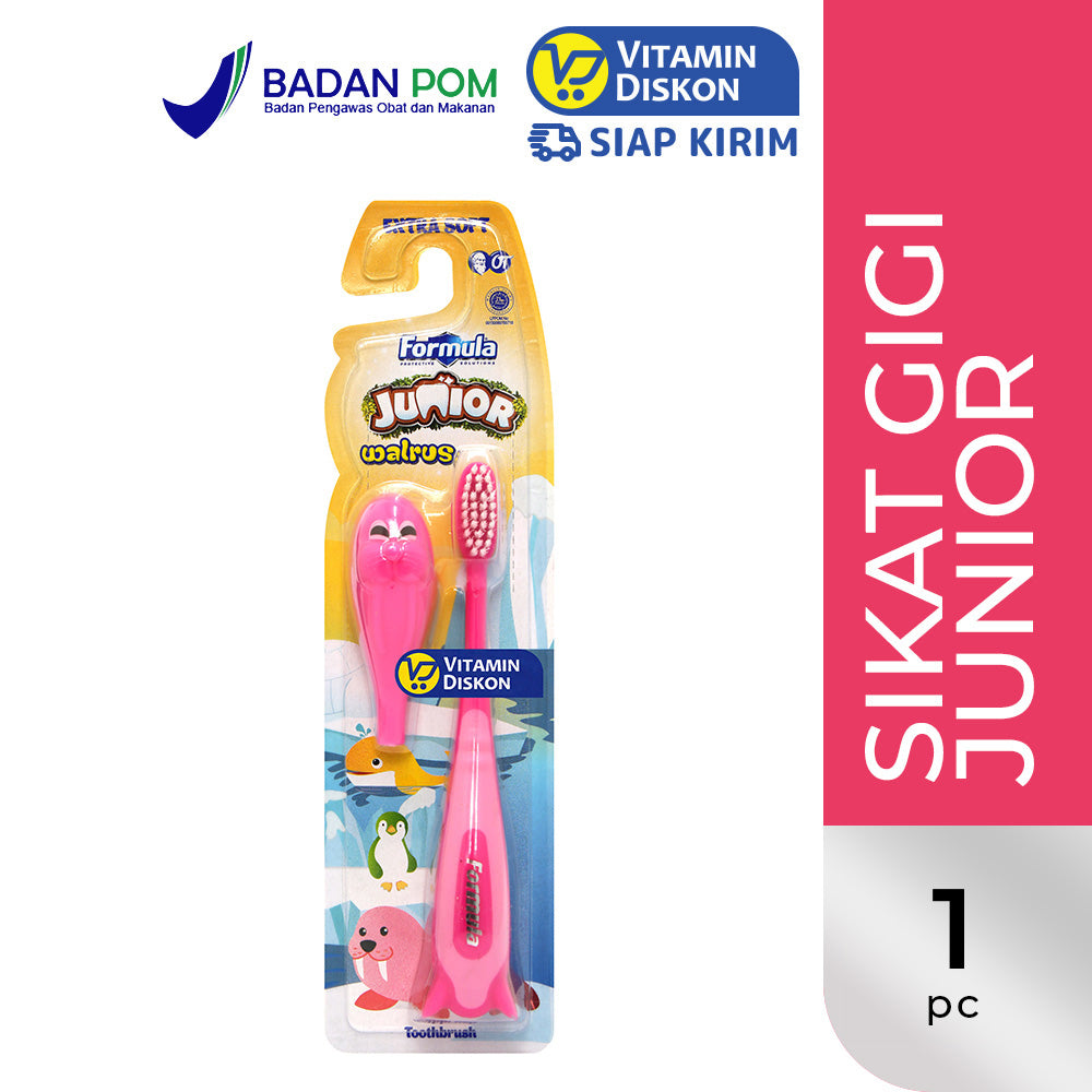 FORMULA SIKAT GIGI JUNIOR WALRUS EXTRA SOFT