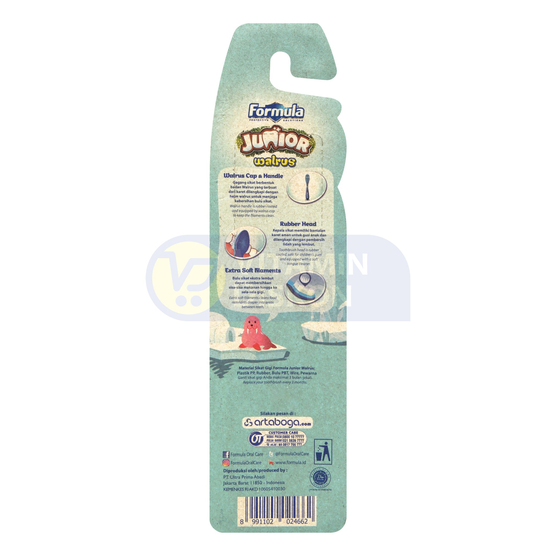 FORMULA SIKAT GIGI JUNIOR WALRUS EXTRA SOFT